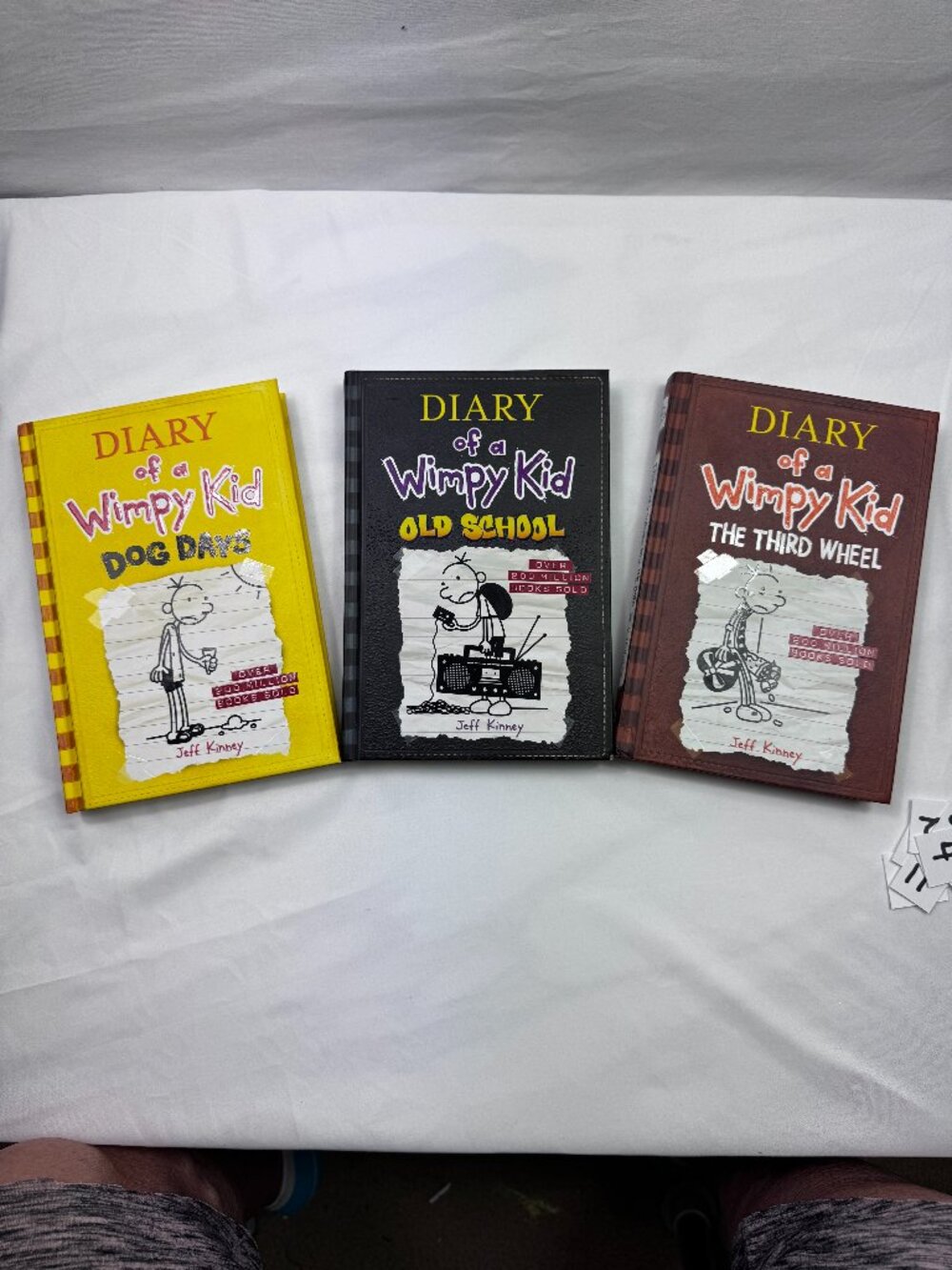 Amulet Books 3 Books-Diary of a Wimpy Kid-Dog Days, Old School, The Third Wheel